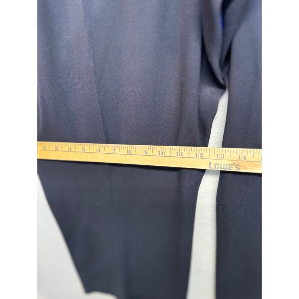 Lane Bryant Dress Casual Loose Fit Wide Stretch Leg Pants Navy Blue Size 4 - Picture 5 of 10